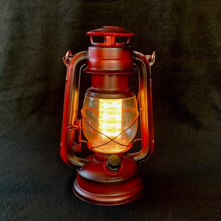 A glowing lantern